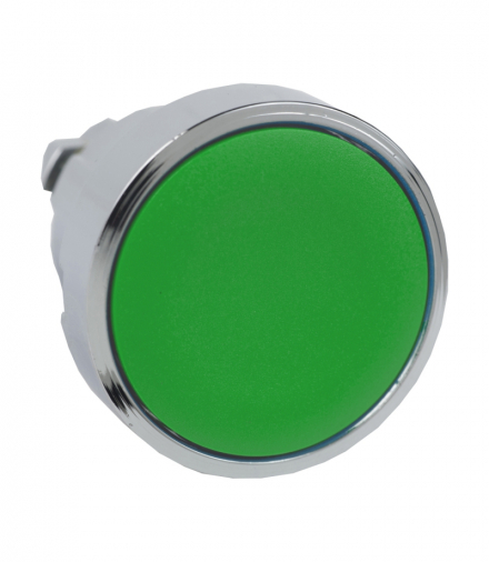 Harmony XB4 Przycisk płaski Ø22 zielony samopowrotny bez podświetlenia metalowy okrągły Schneider ZB4BA3TQ