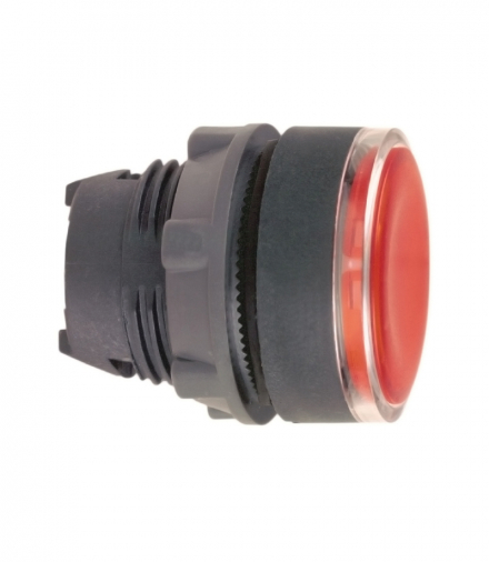 Harmony XB5 Przycisk płaski Ø22 czerwony samopowrotny okrągły plastikowy, 100 sztuk Schneider ZB5AA4TQ