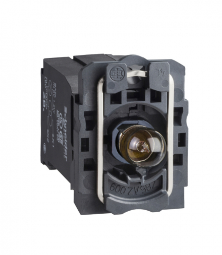 Harmony XB5 Korpus przycisku z elementem świetlnym BA9s 440/480V zaciski śrubowe Schneider ZB5AV8