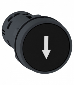 Harmony XB7 Przycisk płaski czarny z samoczynnym powrotem Schneider XB7NA21343