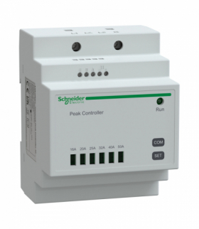 Peak Controller 1f, EVlink Home, maksymalny dopuszczalny prąd ustawiany ręcznie od 16A do 50A Schneider EVA1HPC1