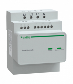 Peak Controller 3f, EVlink Home, maksymalny dopuszczalny prąd ustawiany ręcznie od 16A do 50A Schneider EVA1HPC3