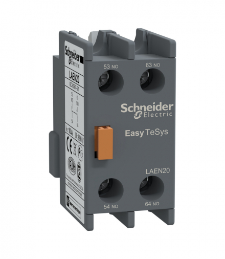 Styki pomocnicze, Easy TeSys Control, do styczników LC1E, 2NO Schneider LAEN20