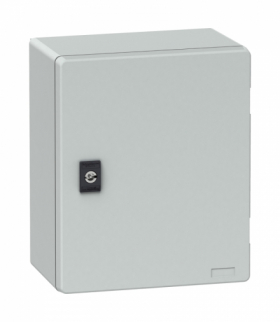 Thalassa Obudowa poliestrowa wisząca PLM z płytą bakelitową IP66 308x255x160 mm Schneider NSYPLM3025BG