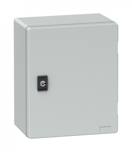 Thalassa Obudowa poliestrowa wisząca PLM z płytą bakelitową IP66 308x255x160 mm Schneider NSYPLM3025BG