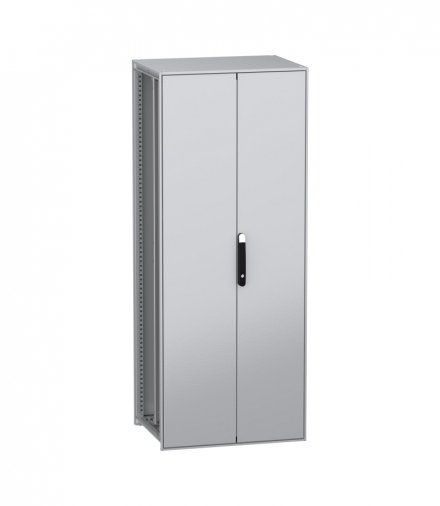 Stojąca obudowa modułowa, PanelSeT SFN, stal dekarbonizowana, płyta montażowa, 2000x800x600mm, drzwi podwójne, IP55 Schneider NSYSFN208602DP