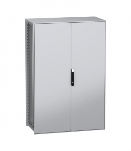 Stojąca obudowa modułowa, PanelSeT SFN, stal dekarbonizowana, płyta montażowa, 1800x1200x600mm, drzwi podwójne, IP55 Schneider NSYSFN1812602DP