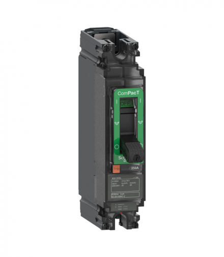 Wyłącznik, ComPacT NSX160N, 25kA, AC-DC, 1P, 160A, TMD Schneider C16N1TM160