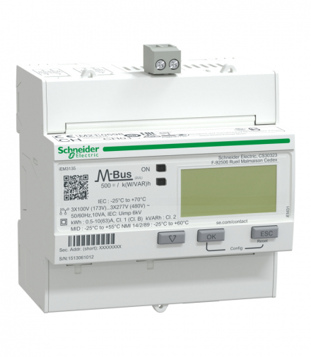 PowerLogic Licznik energii trójfazowy 63A kl 1 MID M-Bus Schneider A9MEM3135