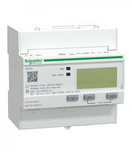 PowerLogic Licznik energii trójfazowy 63A kl 1 Schneider A9MEM3100