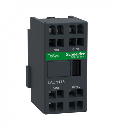 Blok styków pomocniczych wyprzedzających LC1 1NO 1NC zaciski sprężynowe Schneider LADN113