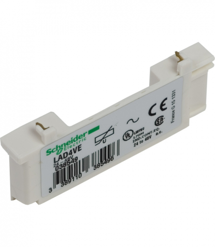 Moduł przeciwprzepięciowy cewki z warystorem 24/48V Schneider LAD4VE