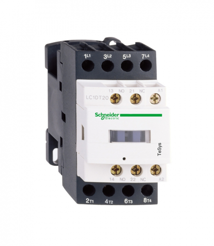 Stycznik mocy, TeSys Deca, AC1, 40A 4P 2NO 2NC cewka 24VDC zaciski śrubowe Schneider LC1D258BD