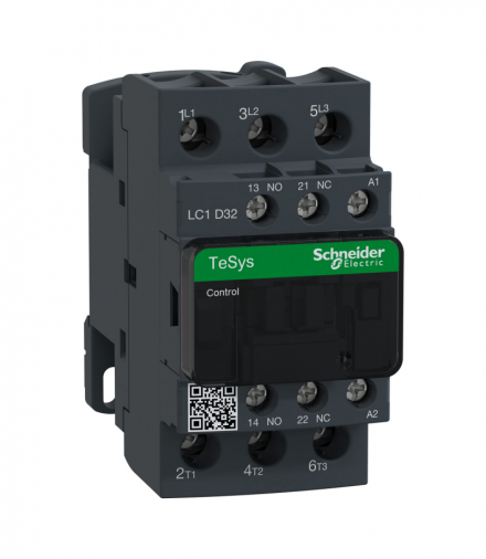 Stycznik mocy, TeSys Deca, 32A [AC-3], cewka 42VAC, 50Hz, styk pom 1NO 1NC, zaciski skrzynkowe Schneider LC1D32D5