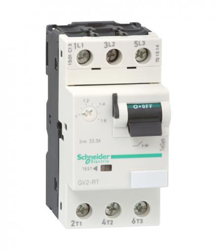 Wyłącznik silnikowy TeSys GV2RT napęd dźwigniowy 2,5-4A 1,5kW zaciski skrzynkowe Schneider GV2RT08