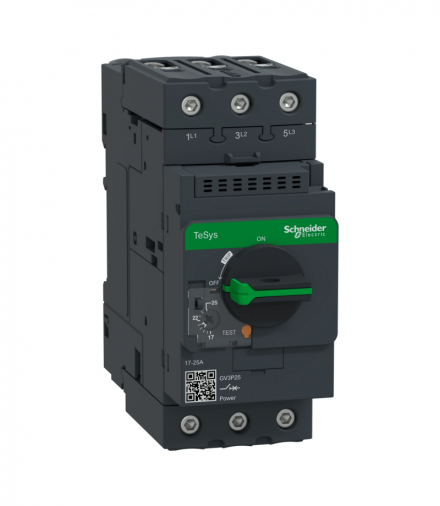 Wyłącznik silnikowy magnetotermiczny TeSys GV3P napęd obrotowy 25A zaciski skrzynkowe Schneider GV3P25