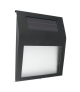 Lampa solarna z numerem budynku, czarna