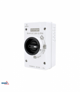 ROZŁĄCZNIK IZOLACYJNY PV 4-POLOWY 1200V DC 32A IP66 Bemko A11-R9-4P-DC1200-32-IP66
