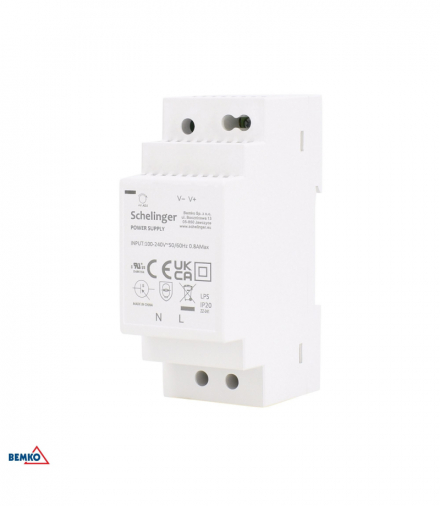 ZASILACZ NA SZYNĘ DIN 12V 24W Bemko A21-LDD024-2P-12V