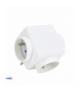 ROZGAŁĘŹNIK +0 3xGN 16A + 2xUSB MAX.2.4A Bemko B25-HS-ZF01/03-2U
