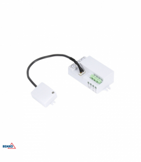 CZUJNIK MIKROFALOWY 1200W 360* IP20 PROSTOKĄTNY BIAŁY Z SONDĄ Bemko B51-SES75WH