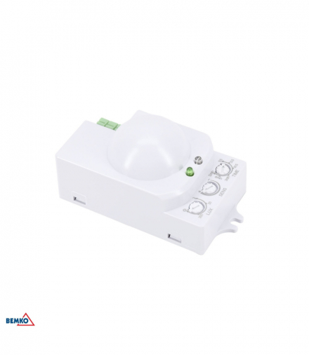 CZUJNIK MIKROFALOWY 1200W 360* IP20 PROSTOKĄTNY BIAŁY Bemko B52-SES71WH