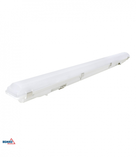 HERMETYK LED ARKOS 3 120CM 80W 4000K 12600LM IP66 KLOSZ PC MLECZNY Luxmena Bemko C17-HLC3-120A-80B-840B-1B