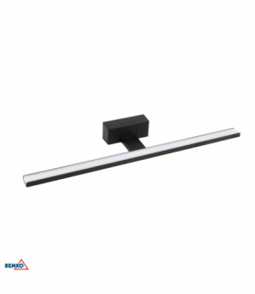 KINKIET LED KEIRA 12W 4000K 60CM IP44 CZARNY Bemko C22-MLK-600-4K-BL