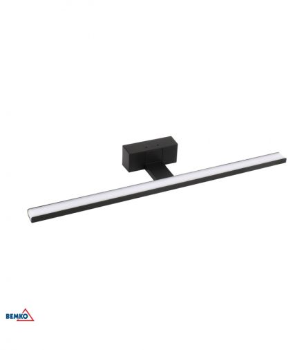 KINKIET LED KEIRA 12W 4000K 60CM IP44 CZARNY Bemko C22-MLK-600-4K-BL