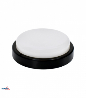 OPRAWA LED KANLO OKRĄGŁA 12W 4000K 1150LM IP54 CZARNA CZ. MIKR. Bemko C45-KAN2-12-BLR-4K-MS