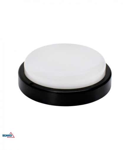 OPRAWA LED KANLO OKRĄGŁA 12W 4000K 1150LM IP54 CZARNA CZ. MIKR. Bemko C45-KAN2-12-BLR-4K-MS