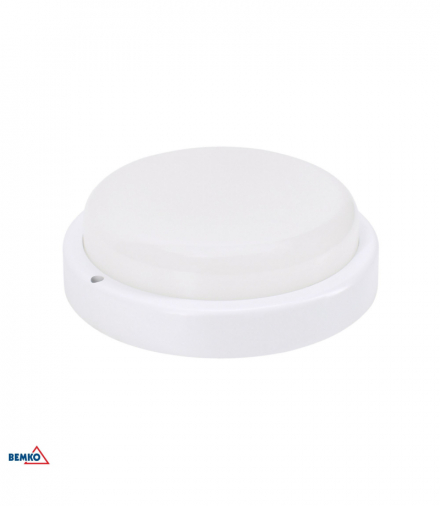 OPRAWA LED KANLO OKRĄGŁA 12W 4000K 1150LM IP54 BIAŁA CZ. MIKR. Bemko C45-KAN2-12-WHR-4K-MS