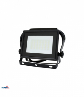 NAŚWIETLACZ LED SMD KASTEL 2 30W 6500K 2550LM IP65 CZARNY 1,5M PRZENOŚNY Kafler Bemko C64-R-LFK2-030BL-6K