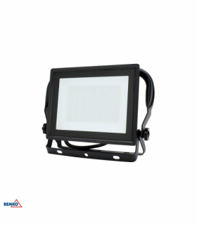 NAŚWIETLACZ LED SMD KASTEL 2 50W 6500K 4320LM IP65 CZARNY 1,5M PRZENOŚNY Kafler Bemko C64-R-LFK2-050BL-6K