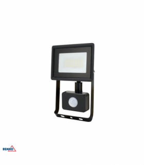 NAŚWIETLACZ LED SMD KASTEL 20W 4000K 1640LM IP65 CZARNY CZ. PIR Kafler Bemko C64-S-LFK2-020BL-4K