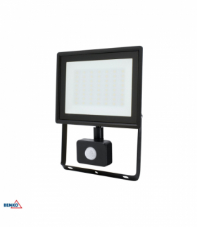 NAŚWIETLACZ LED SMD KASTEL 50W 4000K 4280LM IP65 CZARNY CZ. PIR Kafler Bemko C64-S-LFK2-050BL-4K