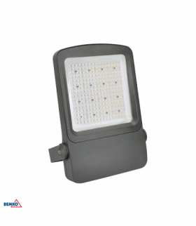 NAŚWIETLACZ LED CAMPUS 200W 3000K 30000lm IP66 90X90 SZARY Luxmena Bemko C66-LFC-200DG-3K-9090