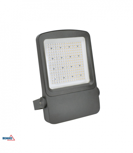 NAŚWIETLACZ LED CAMPUS 200W 3000K 30000lm IP66 90X90 SZARY Luxmena Bemko C66-LFC-200DG-3K-9090