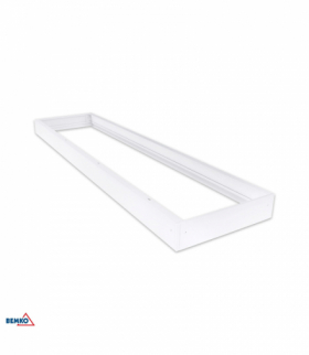 RAMKA MONTAŻOWA DO PANELU LED 120x30 BIAŁA ECO WYS. 68MM Bemko C71-RNT123-WH-ECO2