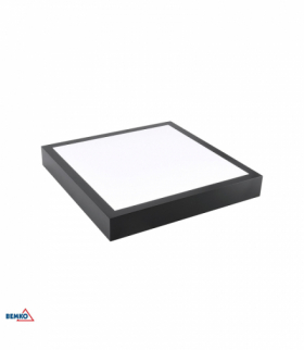 PANEL BACKLIGHT GRANDER BLG 26W/30W/34W CCT (2990-4250lm) IP44 40x40 CZARNY Luxmena Bemko C72-BLG-044-30B-CCT-9005A