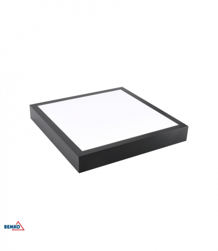 PANEL BACKLIGHT GRANDER BLG 26W/30W/34W CCT (2990-4250lm) IP44 40x40 CZARNY Luxmena Bemko C72-BLG-044-30B-CCT-9005A