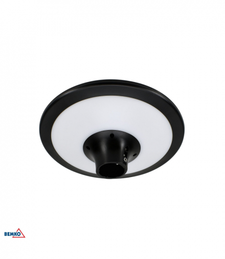 SOLARNA OPRAWA PARKOWA LED SOLUM 20W 2200LM 4000K IP65 CZARNA Bemko C83-SOM-020BL-4K