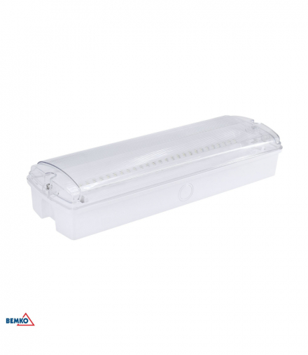 OPRAWA AWARYJNA NATYNKOWA GALER 3H 3,5W IP65 CNBOP Z ZESTAWEM PIKTOGRAMÓW Luxmena Bemko C90-GLR-3ZP-MT3H-CNBOP