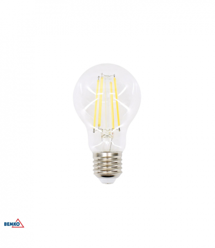 ŹRÓDŁO LED FILAMENT 230V E27 A60 7,5W 950LM 2700K 320ST Bemko D86-FLB-E27-A60-075-2K