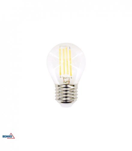 ŹRÓDŁO LED FILAMENT 230V E27 G45 6W 750LM 4000K 320ST Bemko D86-FLB-E27-G45-060-4K