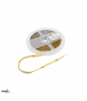 TAŚMA LED PREMIUM 12V DC COB 2400LED/5M 12W/1M IP20 BIAŁA NEUTRALNA Bemko D87-LS-COB-2400-IP20-ANW-12V