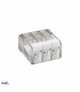 SZYBKOZŁĄCZKA INSTALACYJNA 2,5mm2 x 3 - 100 SZT. Bemko E03-M03-100