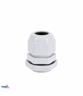 DŁAWNICA KABLOWA SZARA PG-16 (OPK. 100SZT.) Bemko E45-DK-PG-16-S/1