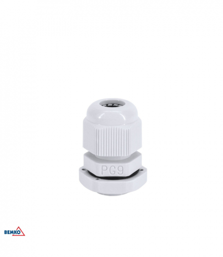 DŁAWNICA KABLOWA SZARA PG-9 (OPK. 100SZT.) Bemko E45-DK-PG-9-S/1