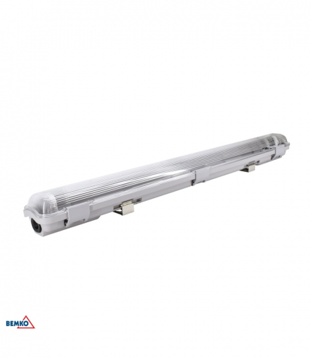 OPRAWA HERMETYCZNA EMPTY 60CM 1xT8LED PC, KLOSZ PRYZMATYCZNY Bemko S-C14-E-OHL-060-1KP